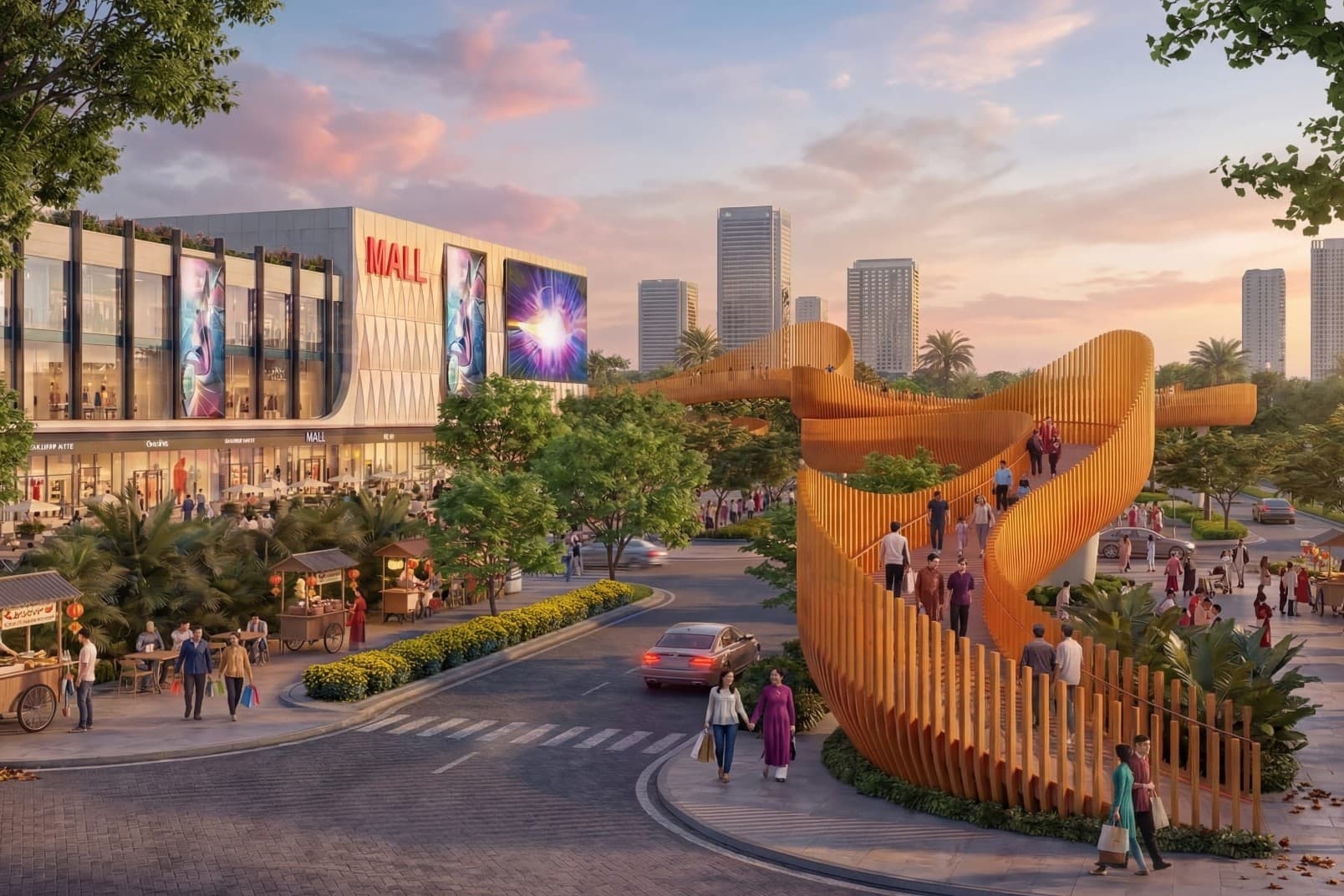 Hệ tiện ích đa lớp kết nối liên hoàn dưới 10 phút bộ hành